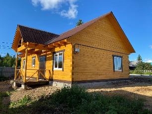 строительство одноэтажного дома из бруса под ключ
