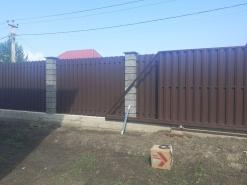 Монтаж откатных ворот 