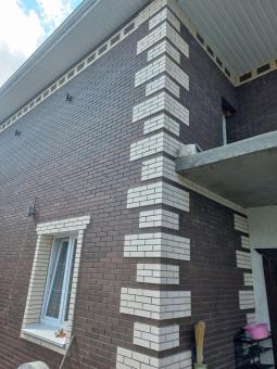 облицовка дома кирпичом