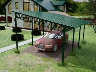 навес для машины 
