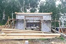 Процесс строительства гаража